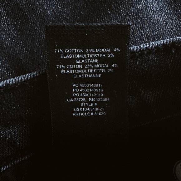 Aritzia Denim Forum Black Mid Rise Lola Skinny Jean - Size 27 - Picture 7 of 8